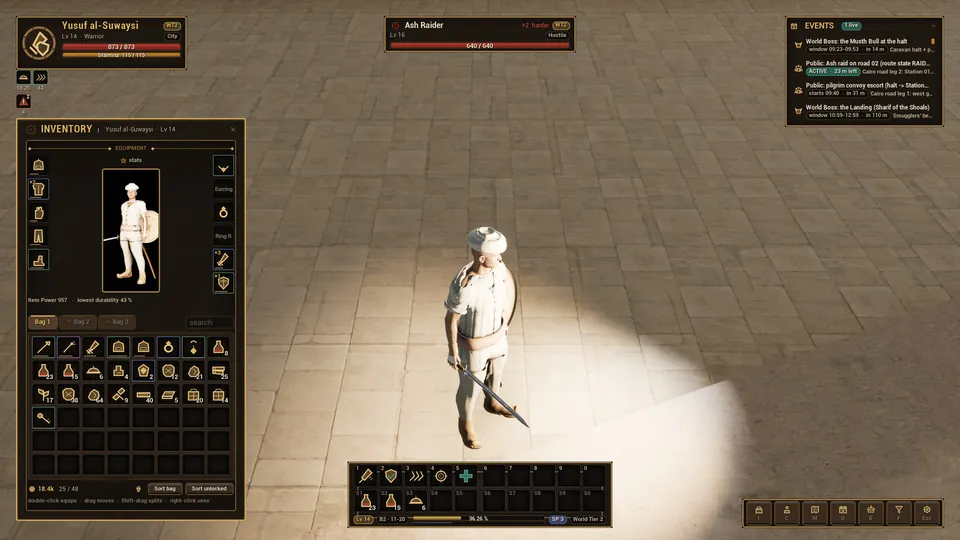 Inventory and equipment
